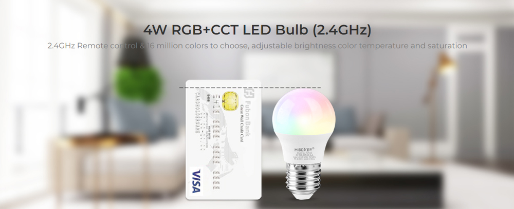 FUT110 4W RGB+CCT 2.4G LED Bulb